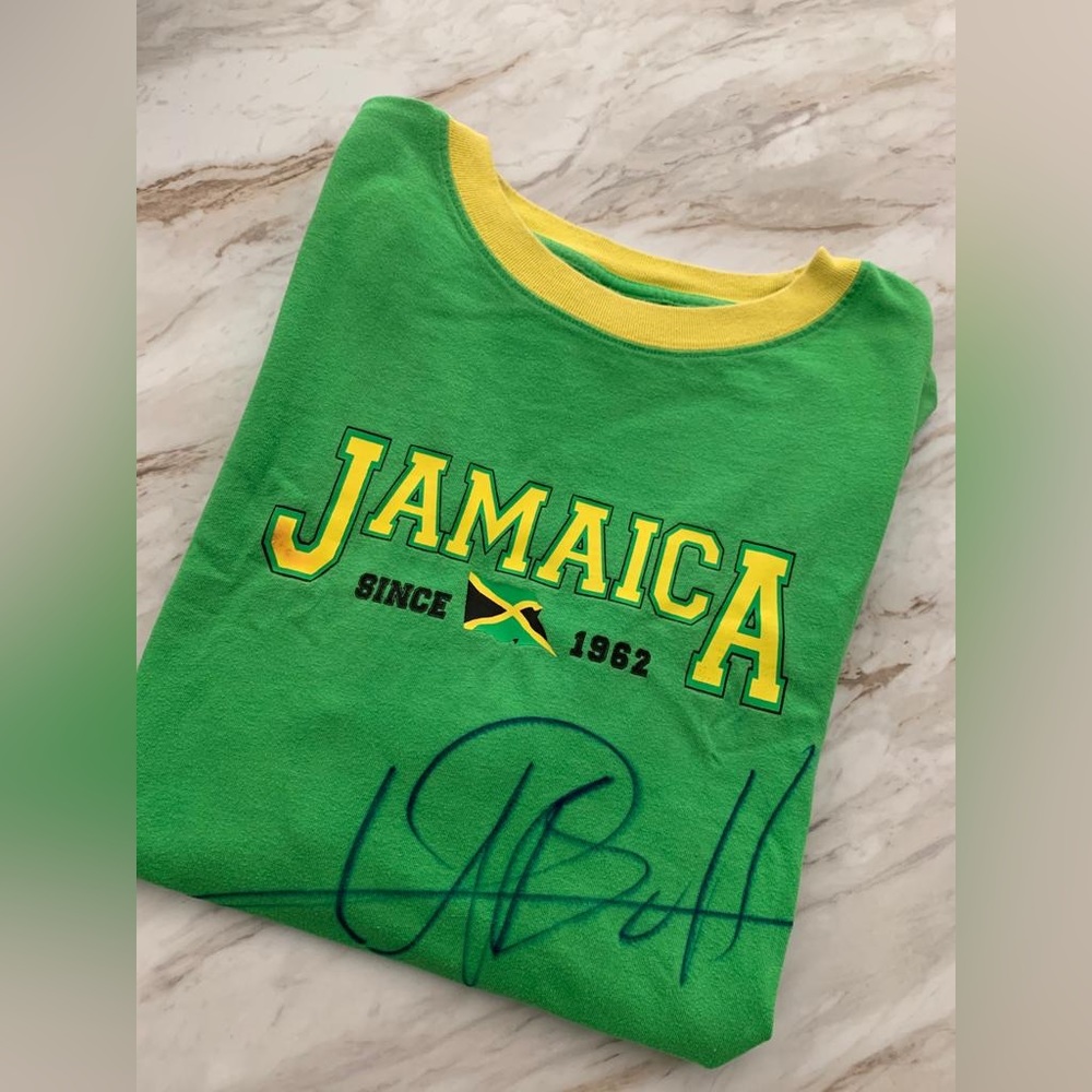 Usain Bolt Signed Tshirt